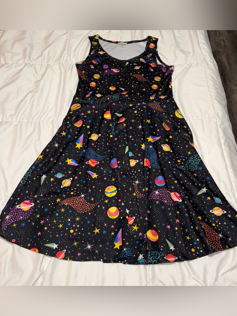 cowcow • outer space dress stars planets miss frizzle magic school bus XL